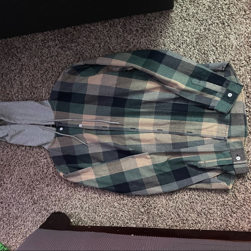 hooded flannel jacket